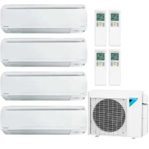 4-Zone Daikin 18.1 SEER2 MXS Series Multi-Zone Air Conditioner Heat Pump Wall Mount 7k   9k   9k   15k