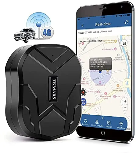 4G Car GPS Tracker TK915 Waterproof IP65 Anti-Theft Magnet Multiple Alarms Real-Time Tracking No Geographic Restrictions GPS Tracker for Motorcycle Motorhome Boat