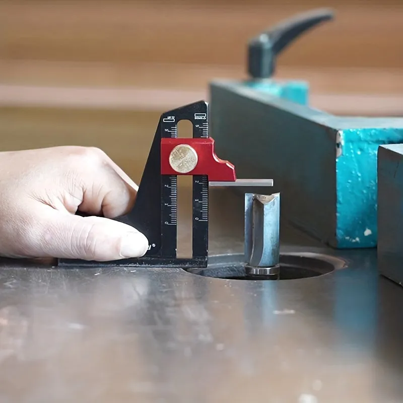 Adjustable Router Table Saw Gauge with Laser Scale Lock