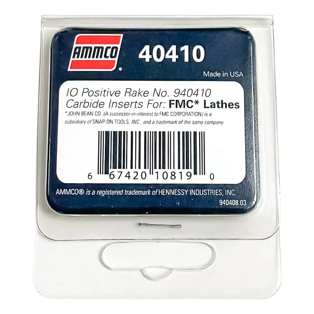 Ammco Carbide Insert Positive Rake For FMC / John Bean Lathes (10/Pkg)