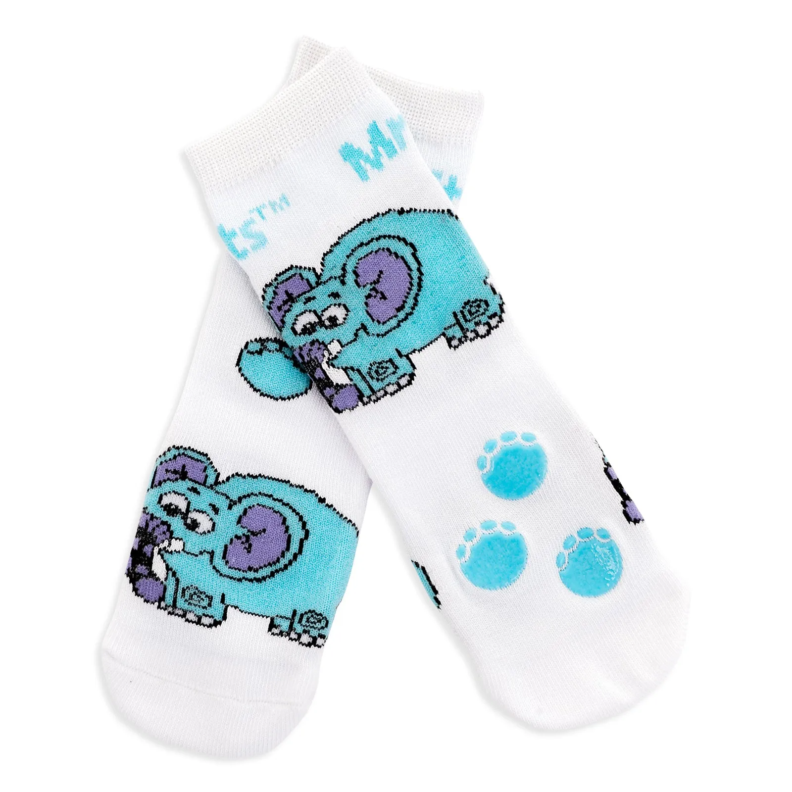 Baby/Kids Bamboo Socks with Grips - Elephant