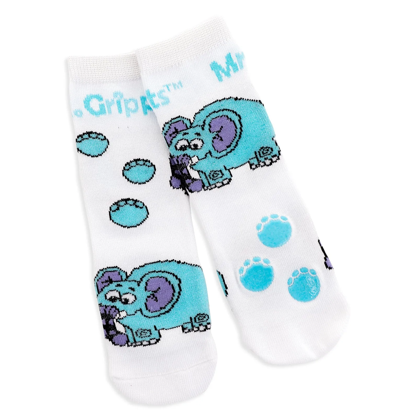 Baby/Kids Bamboo Socks with Grips - Elephant