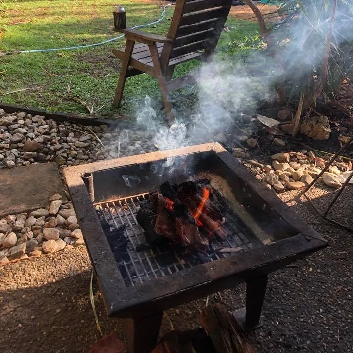 Backyard Pit with Hot Plate & Grill and Accessories