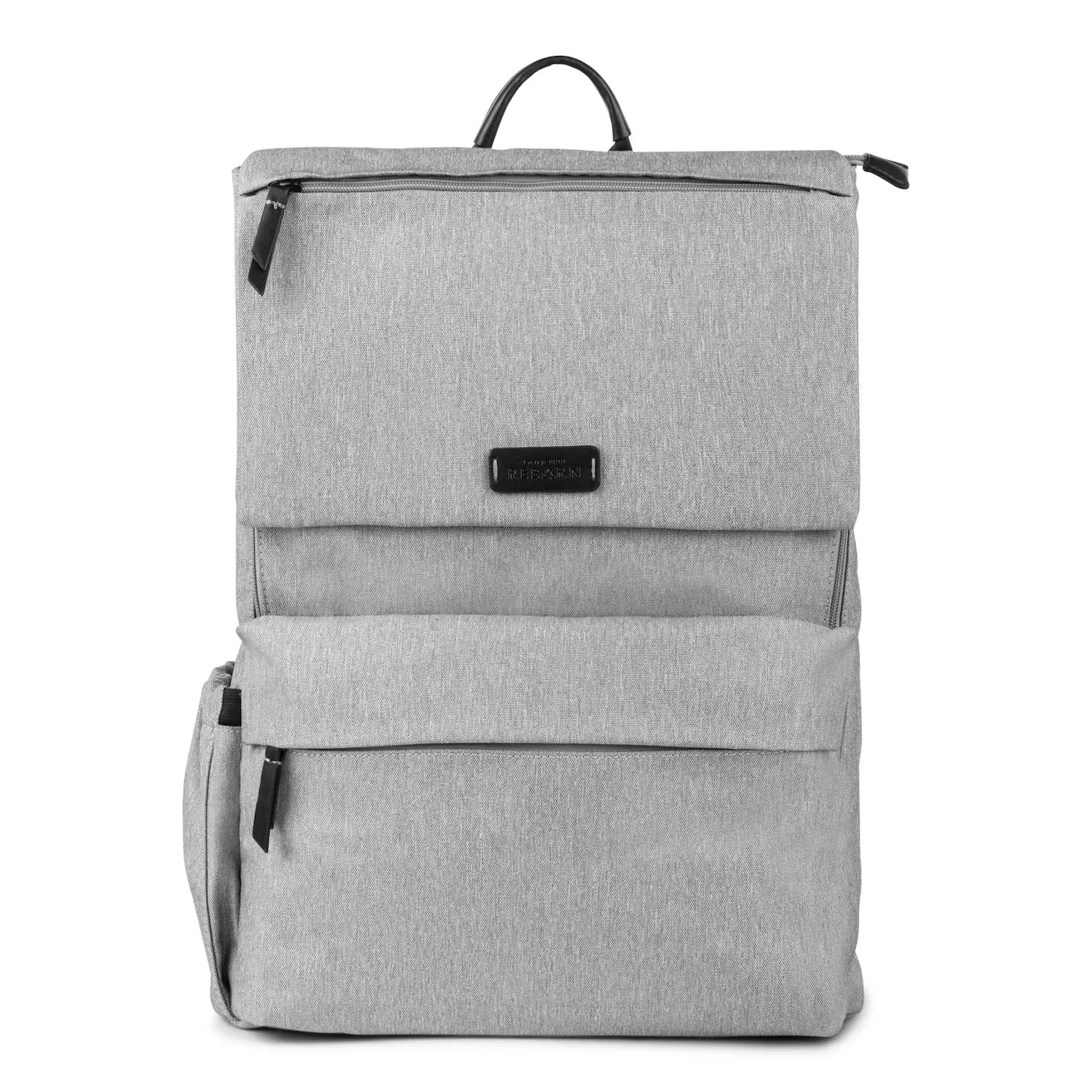 Bugatti Reborn Collection backpack made from recycled material with RFID blocking, gray