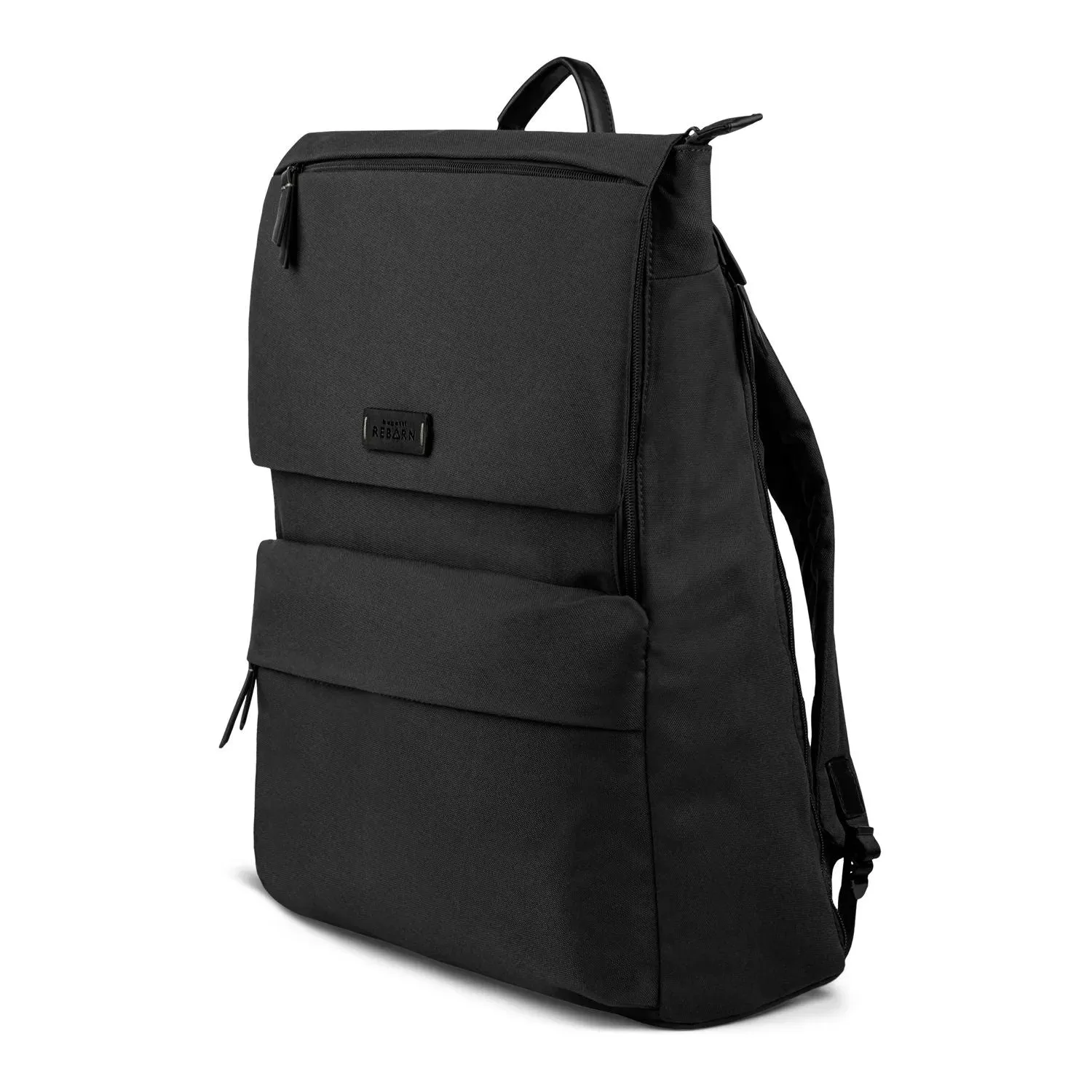 Bugatti Reborn Collection backpack made from recycled material with RFID blocking, gray