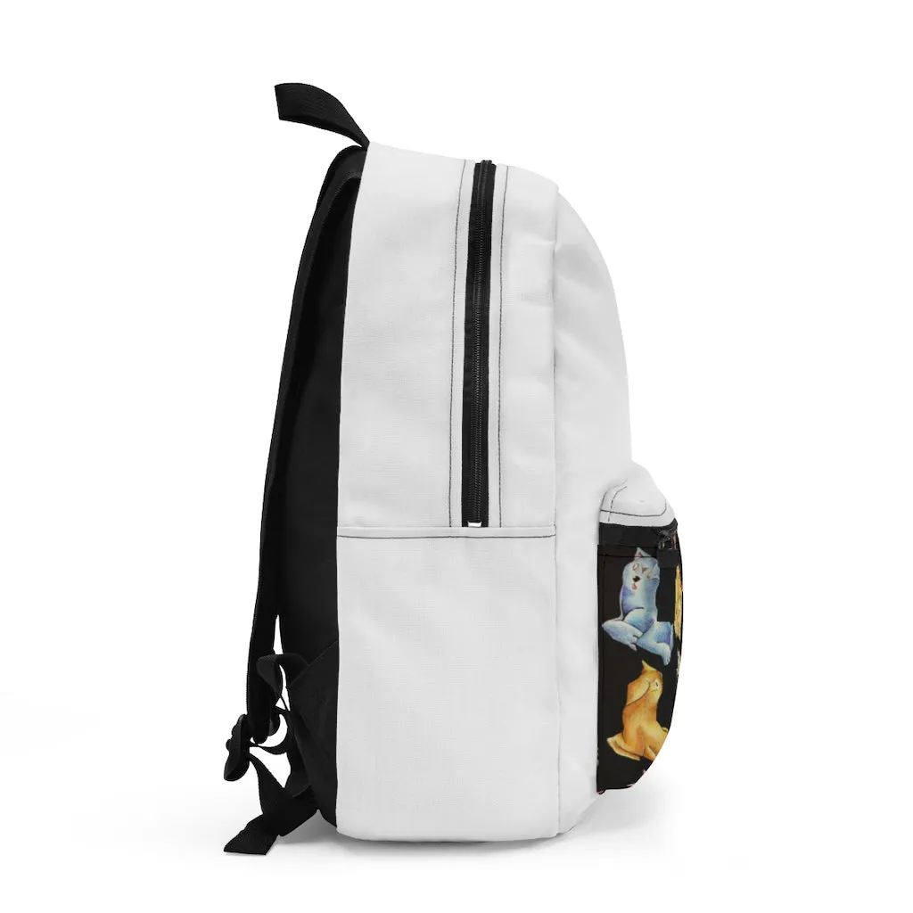 Cat Pattern Backpack (Made in USA)