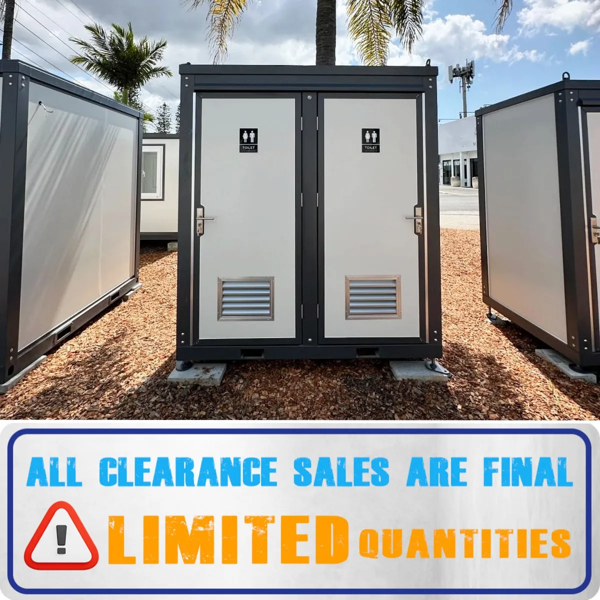 [CLEARANCE] 2 Stalls Portable Toilet with Sink