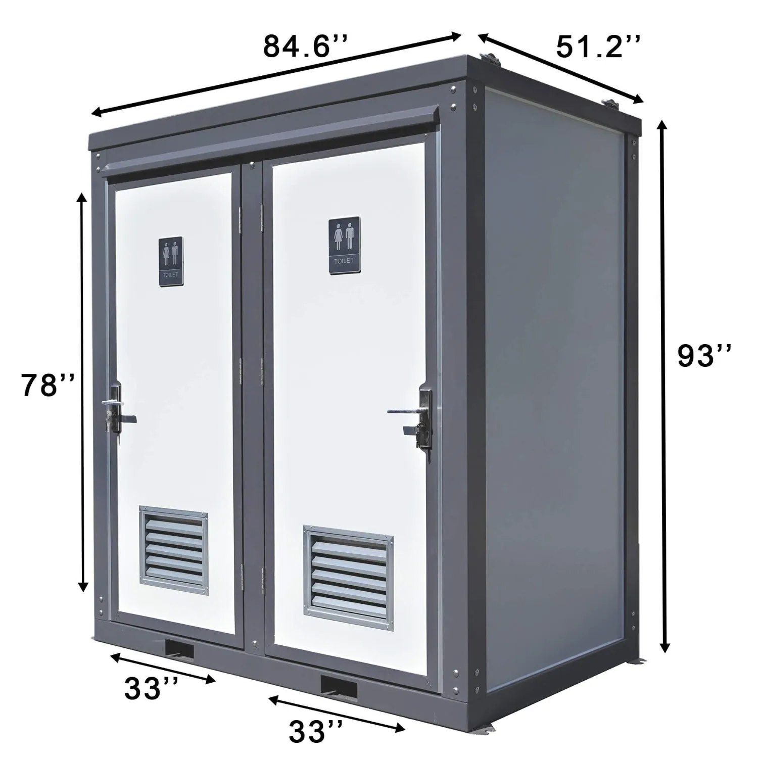 [CLEARANCE] 2 Stalls Portable Toilet with Sink