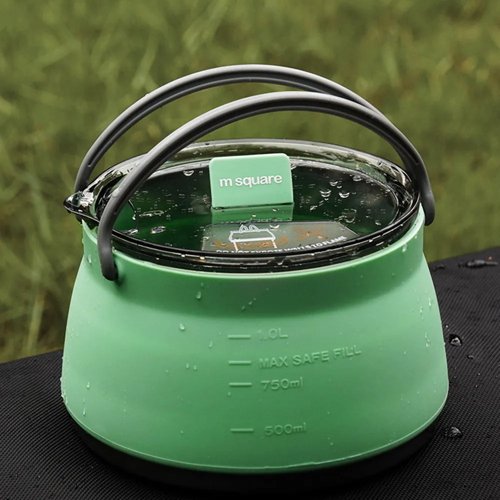 Collapsible Food Grade Silicone Camping Tea Kettle/Cup/Bowl