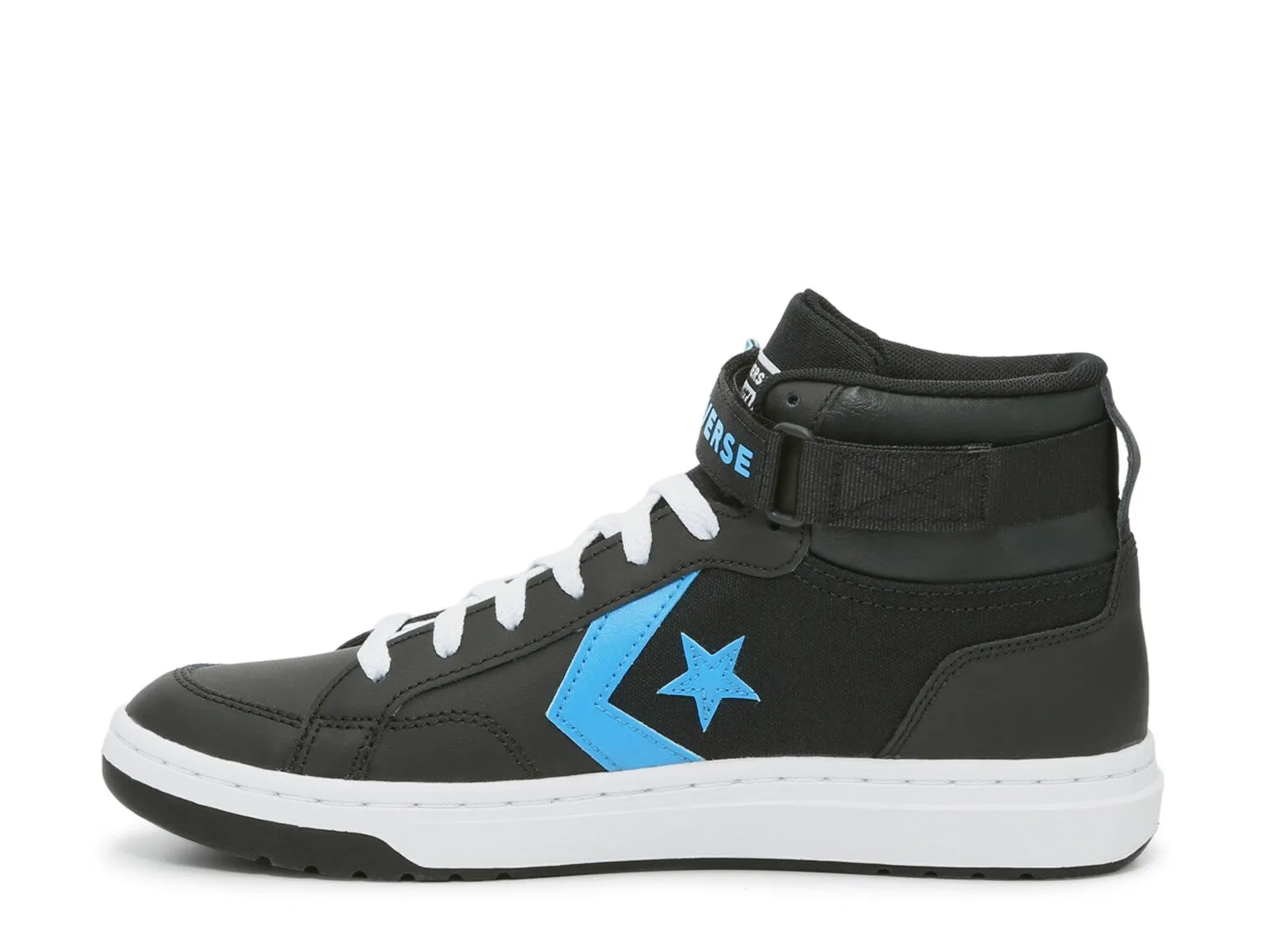 Converse Pro Blaze v2 Mid-Top Sneakers, Black/Blue