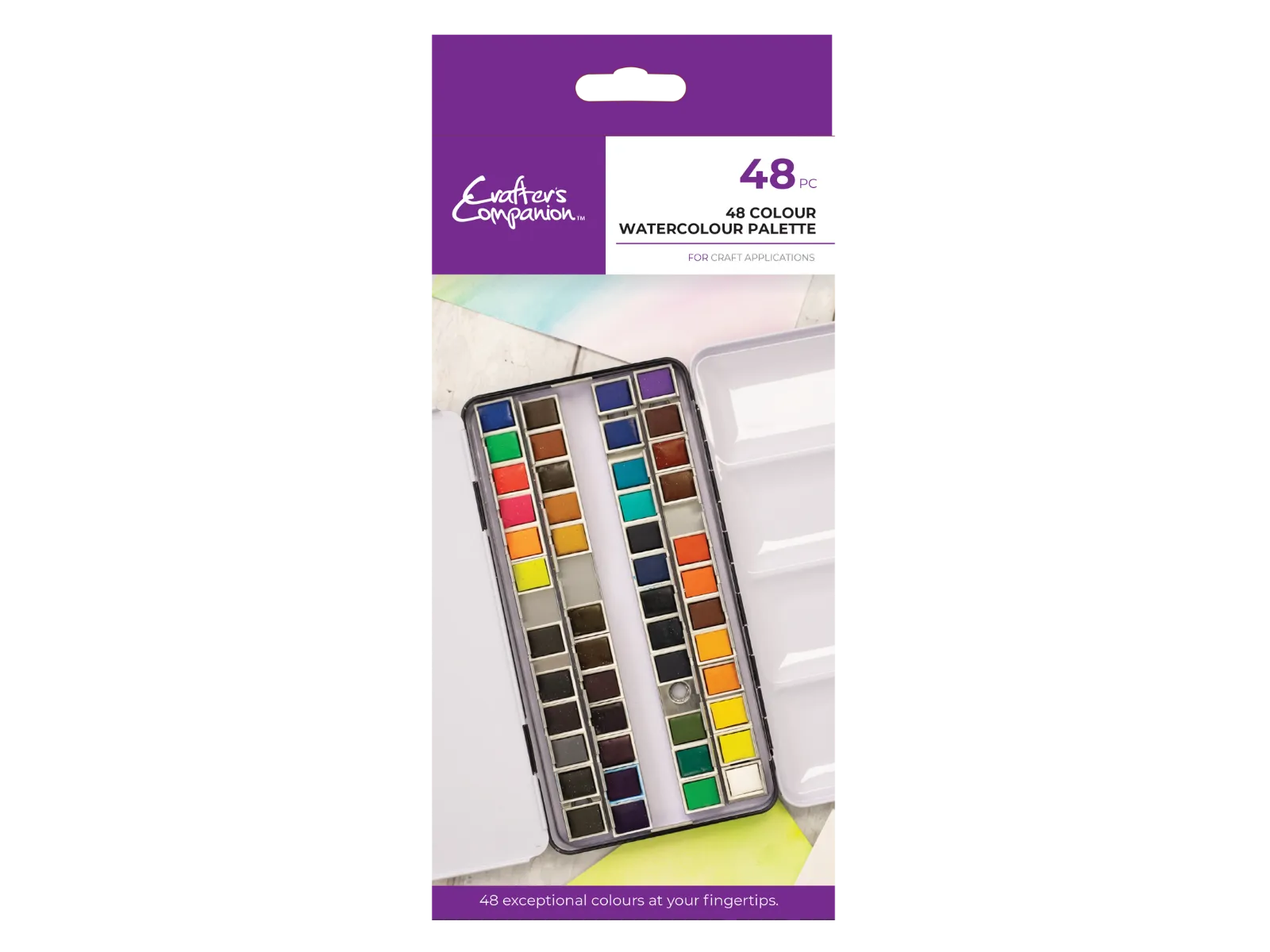 Crafter's Companion - 48 Colour Watercolour Palette