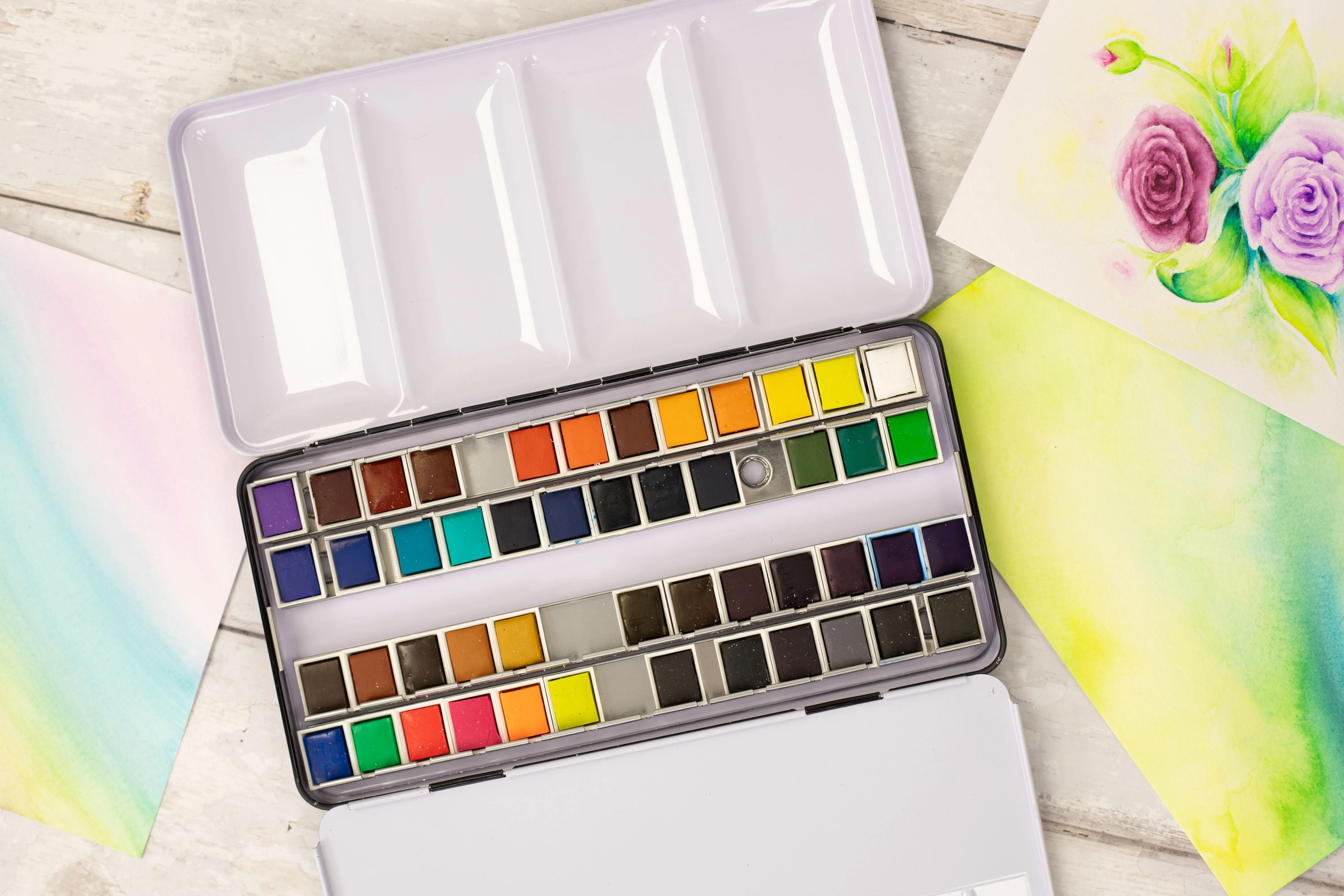 Crafter's Companion - 48 Colour Watercolour Palette