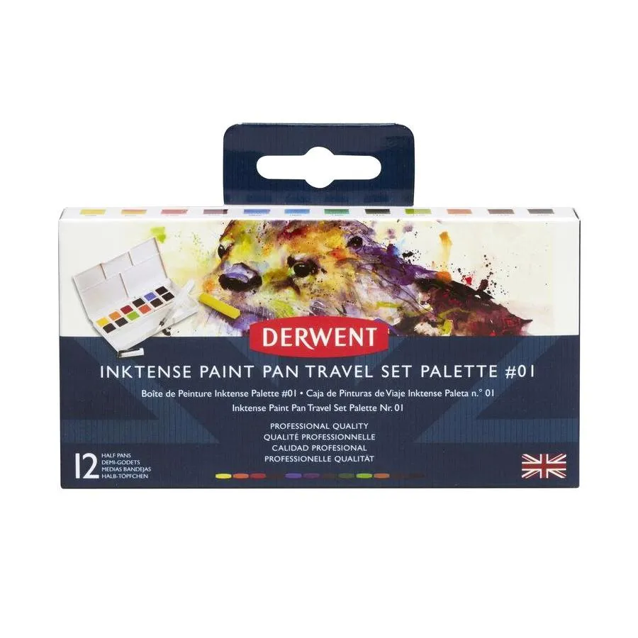 Derwent Inktense Paint 12 Pan Palette #1