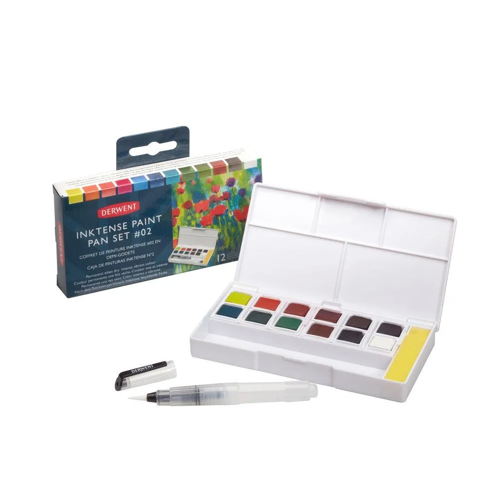 Derwent Inktense Paint 12 Pan Palette #2