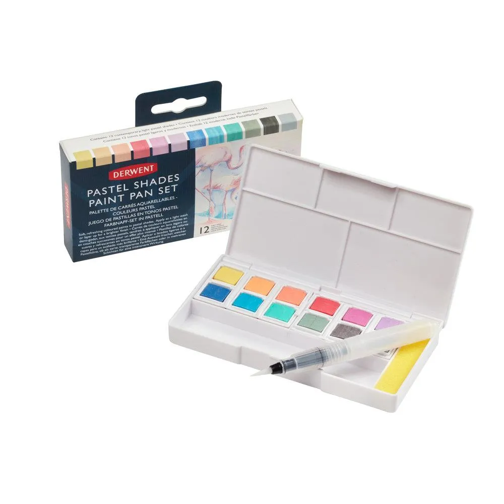 Derwent Pastel Shades Paint 12 Pan Palette