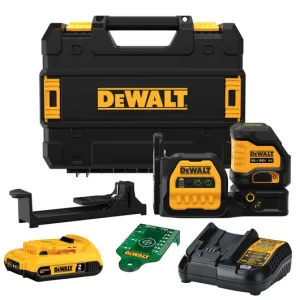 DEWALT 12V MAX* / 20V MAX* XR® Green Cross Line Laser Kit