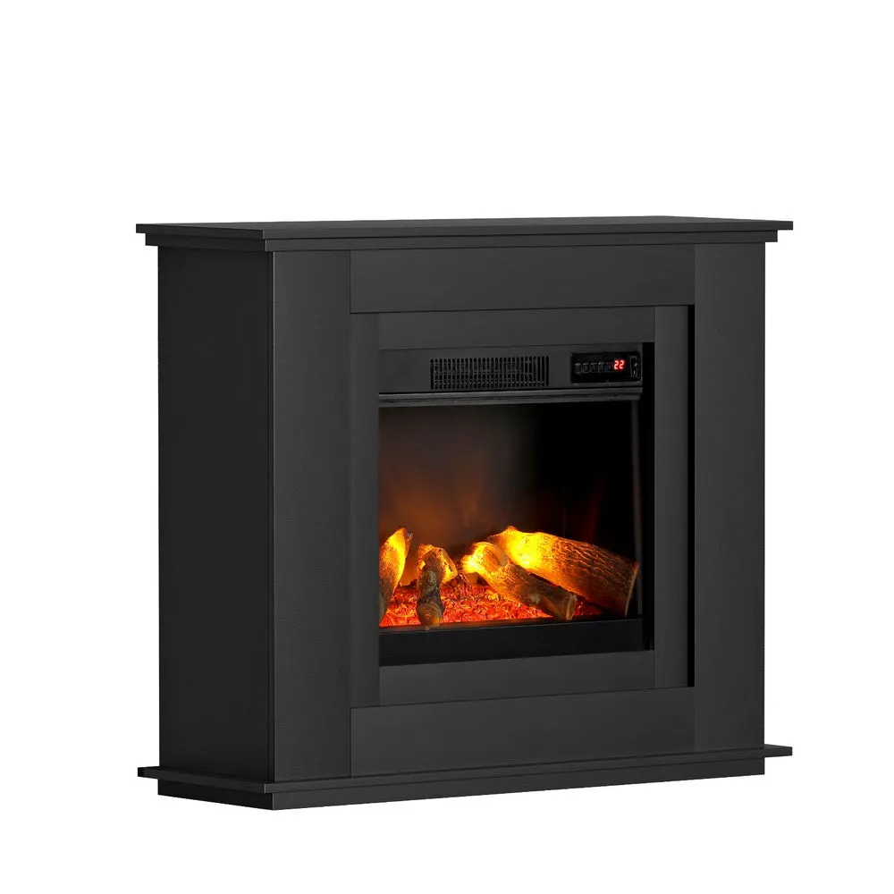 Electric Fireplace Fire Heater 2000W - Black