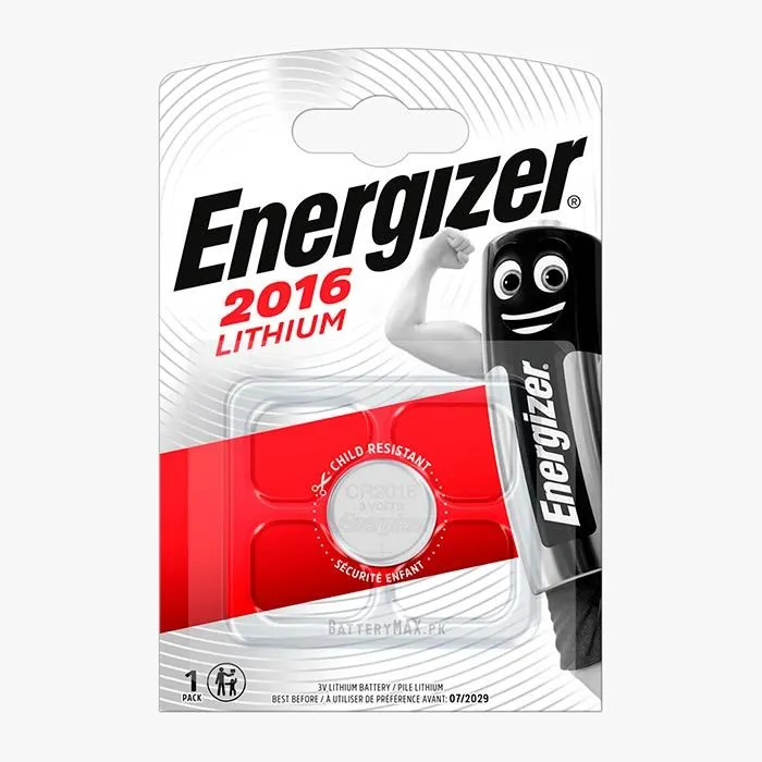 Energizer CR2016 Coin Cell Lithium Battery (Pack of 1)