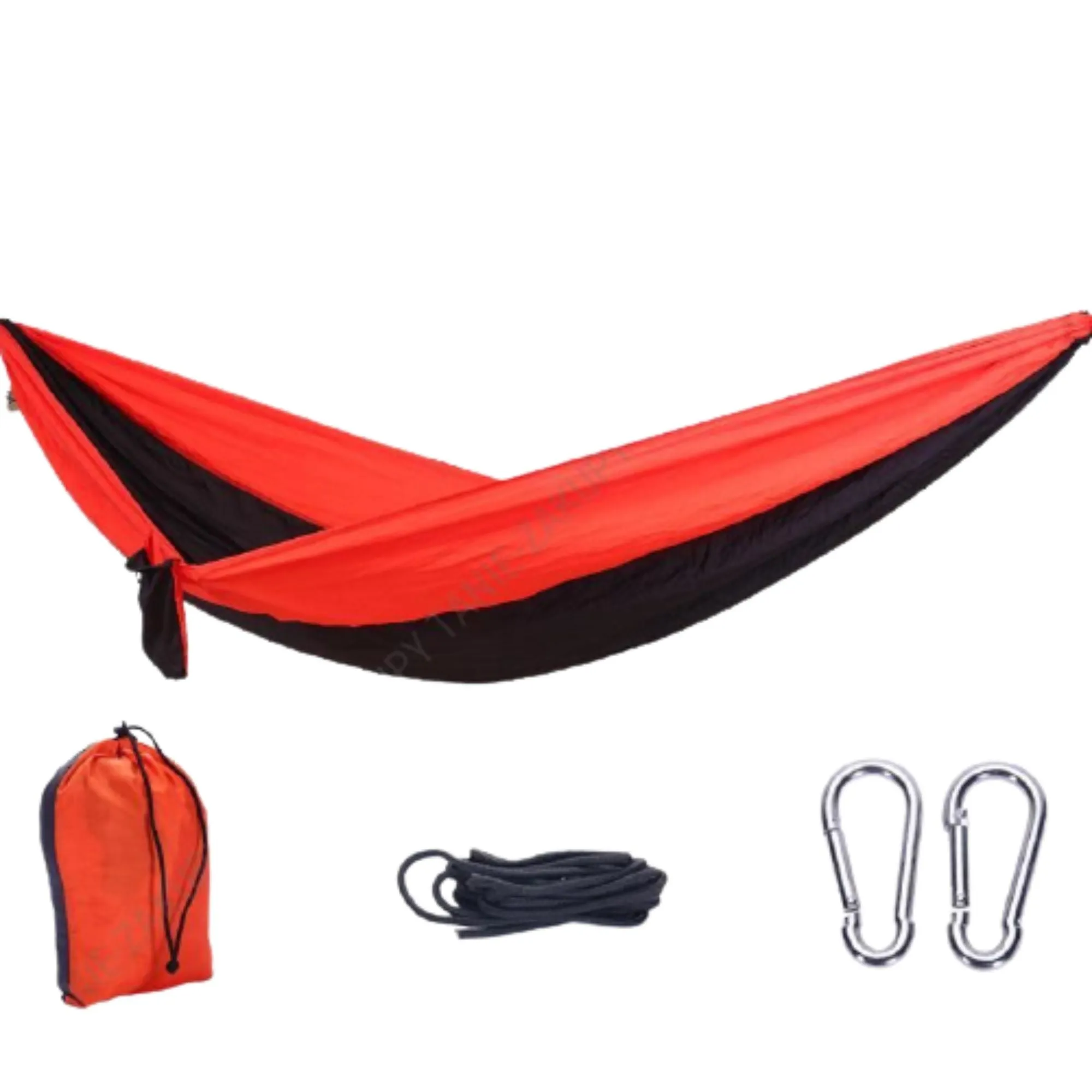 FabSeasons RedBlack Nylon Hammock for outdoor purpose