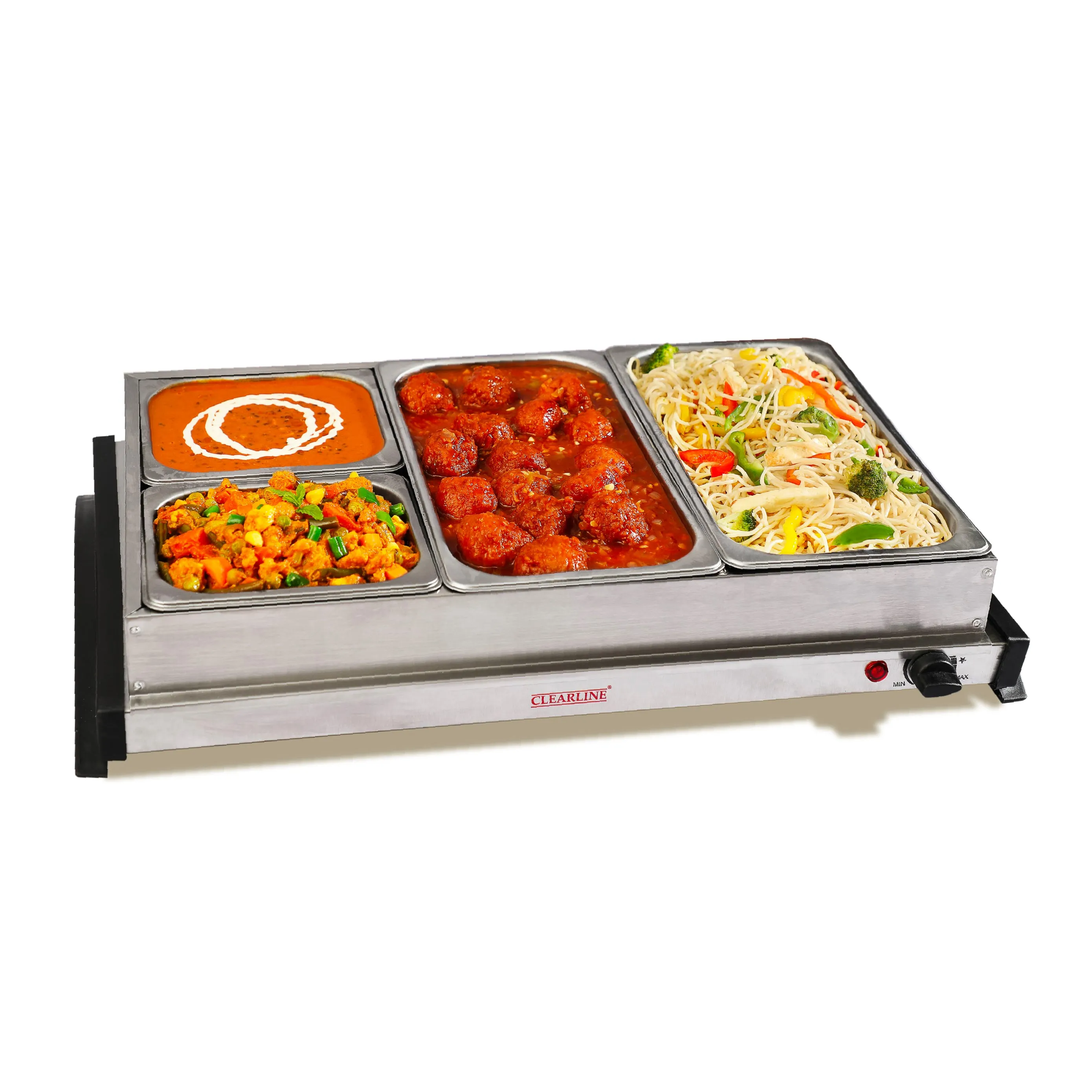 Food Warmer Cum Buffet Server (4 Pan - 2x2.5L and 2x1.25L) - FWBS 02