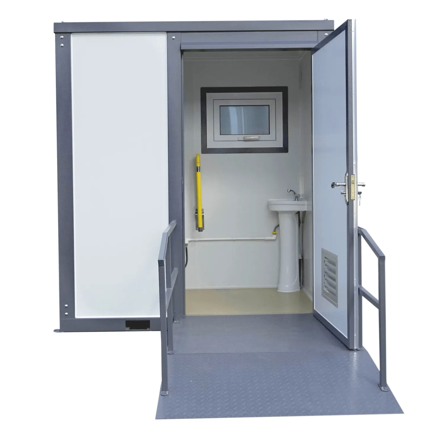 Handicap-Accessible Portable Restroom for Disabled