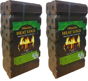 Homefire Heat Logs (Shimada) 24 Pack