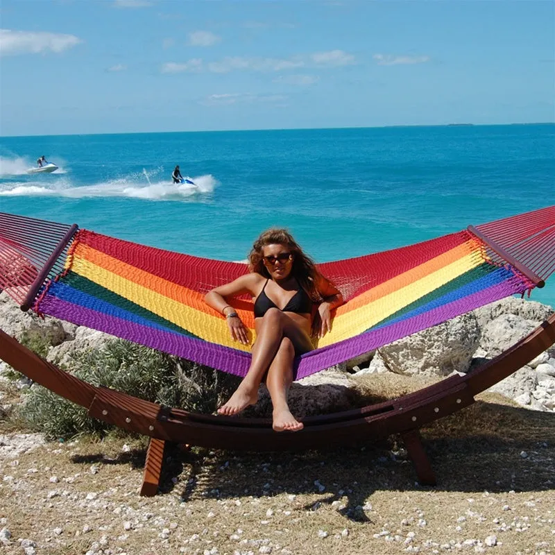 Jumbo Caribbean Hammock RAINBOW