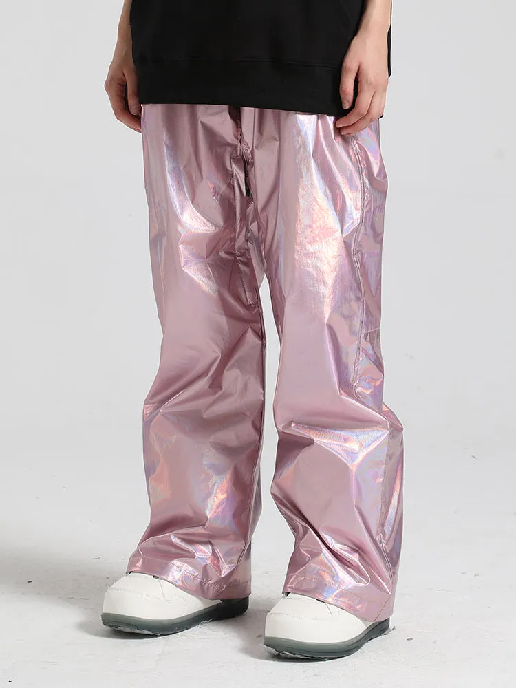 Men's Pink Dazzling Ski Pants