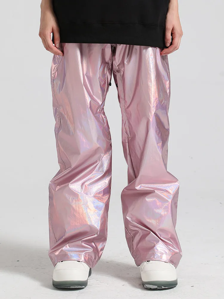 Men's Pink Dazzling Ski Pants