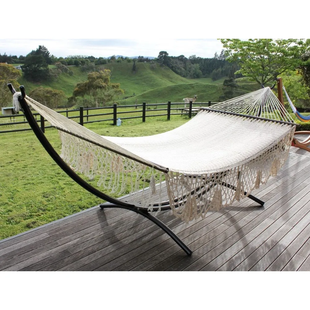 Metal Arc Hammock Stand and King Spreader Bar Hammock