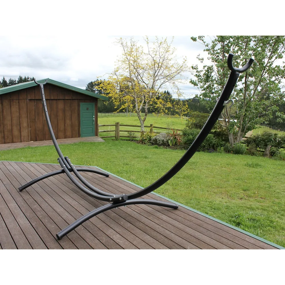 Metal Arc Hammock Stand and King Spreader Bar Hammock