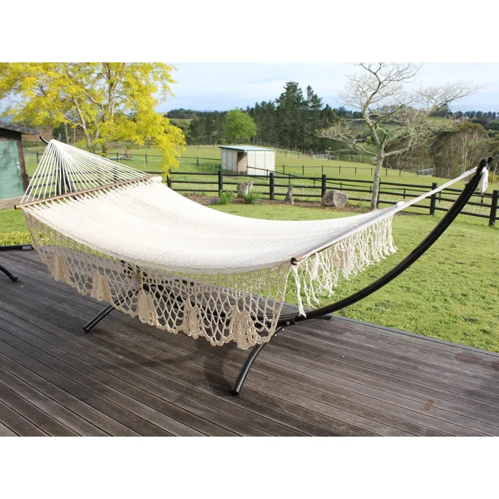 Metal Arc Hammock Stand and King Spreader Bar Hammock