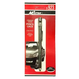 Milton S923 Tire Pencil Gauge Straight Chuck (5 -50 PSI)