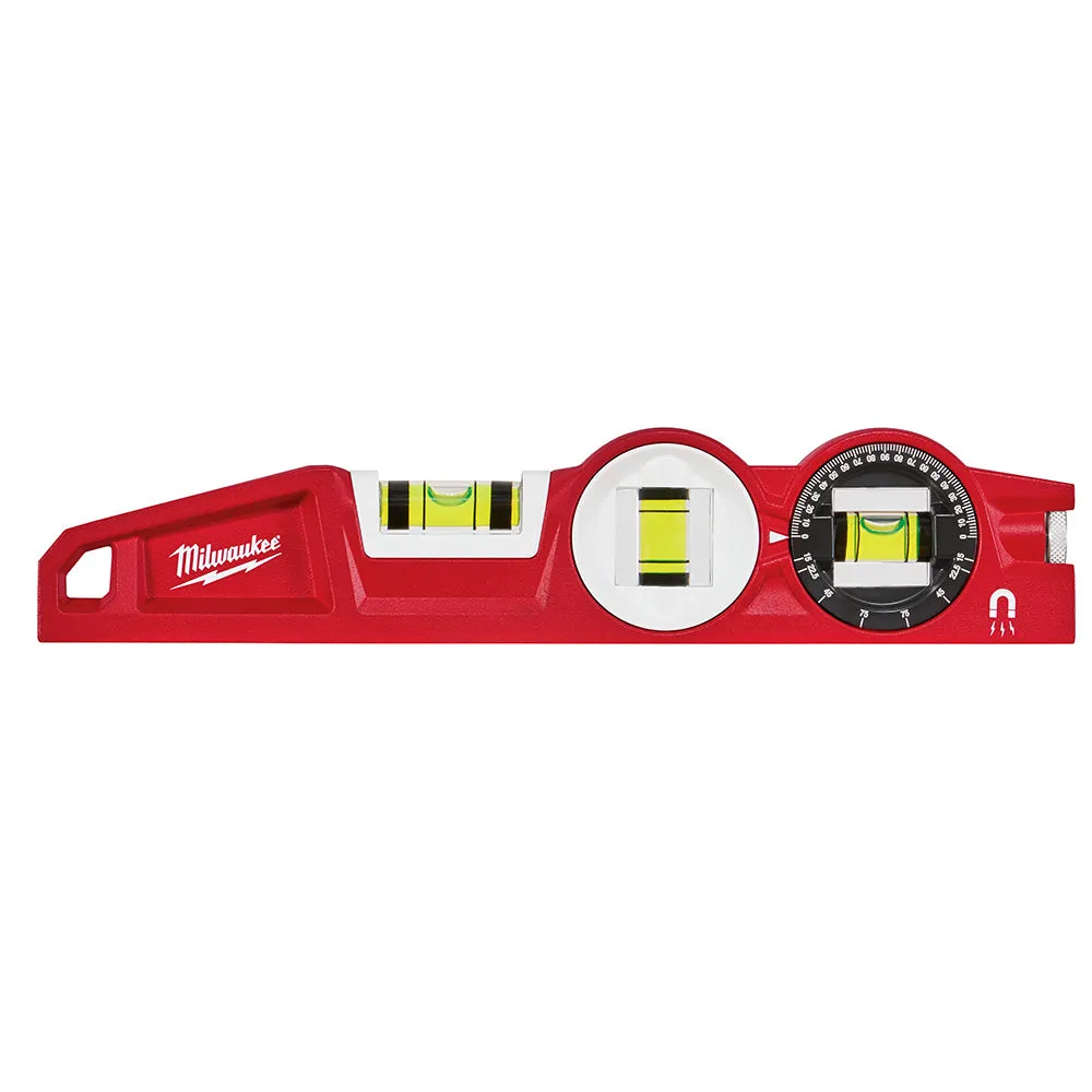 Milwaukee 48-22-5210 10" Die cast Torpedo Level with 360 Degree Locking Vial