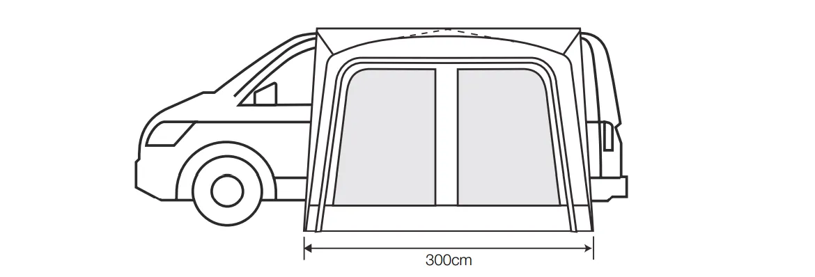 Outdoor Revolution Cayman Cuba Air Low Drive Away Awning