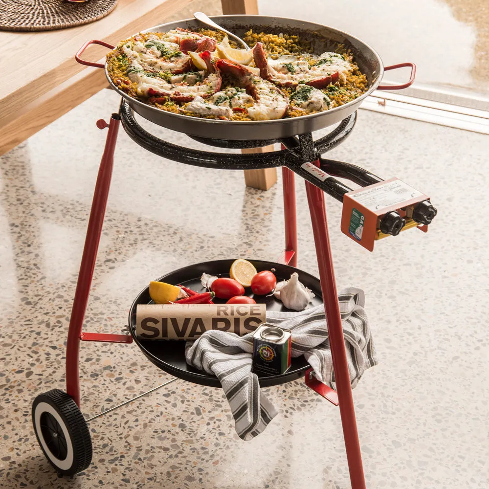 Paella Set - Gas Ring and 46cm Steel Paella Pan