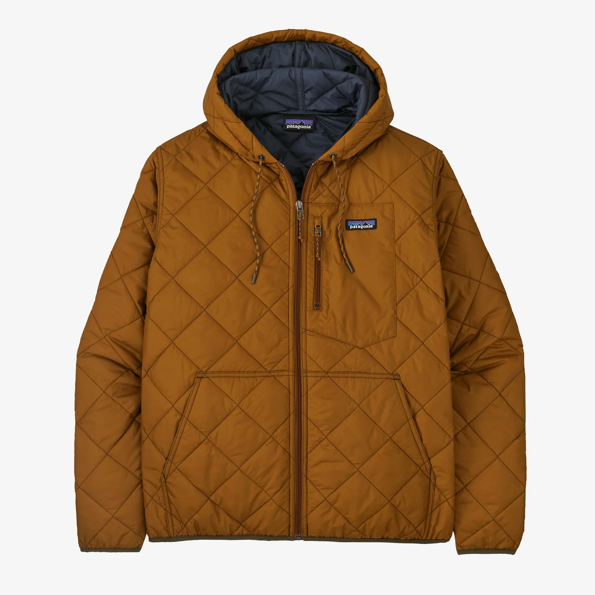 Patagonia Men's Diamond Quilted Bomber Hoody - SHELTER BROWN