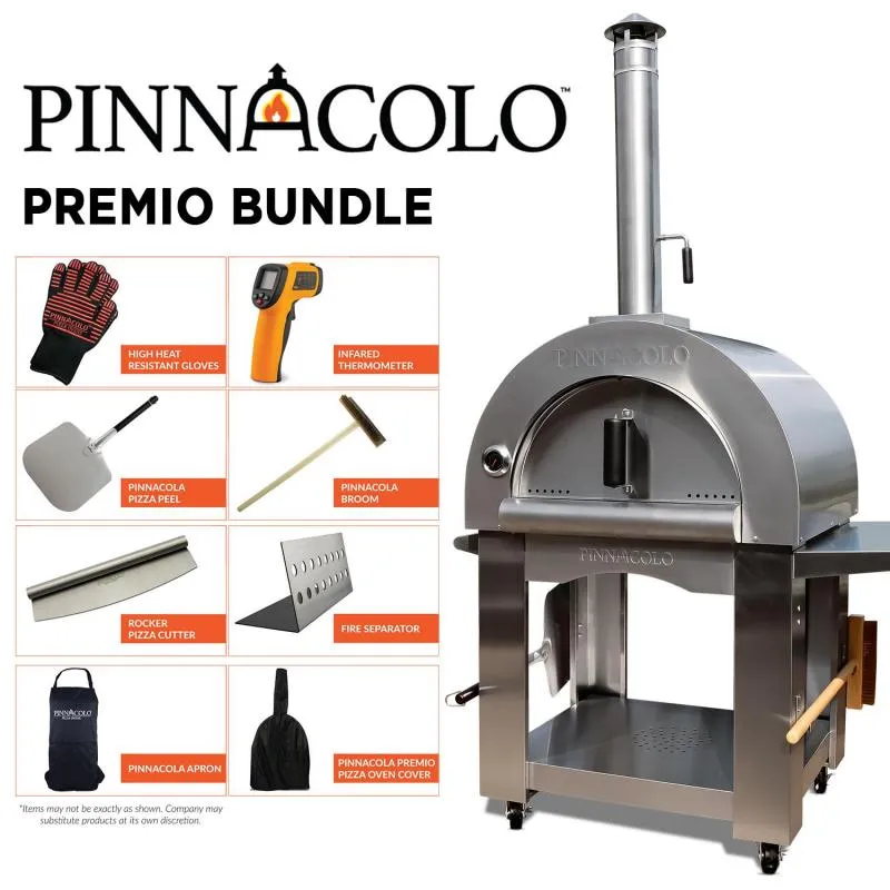 Pinnacolo Premio Wood Fired Outdoor Pizza Oven with Accessories - PPO-1-02