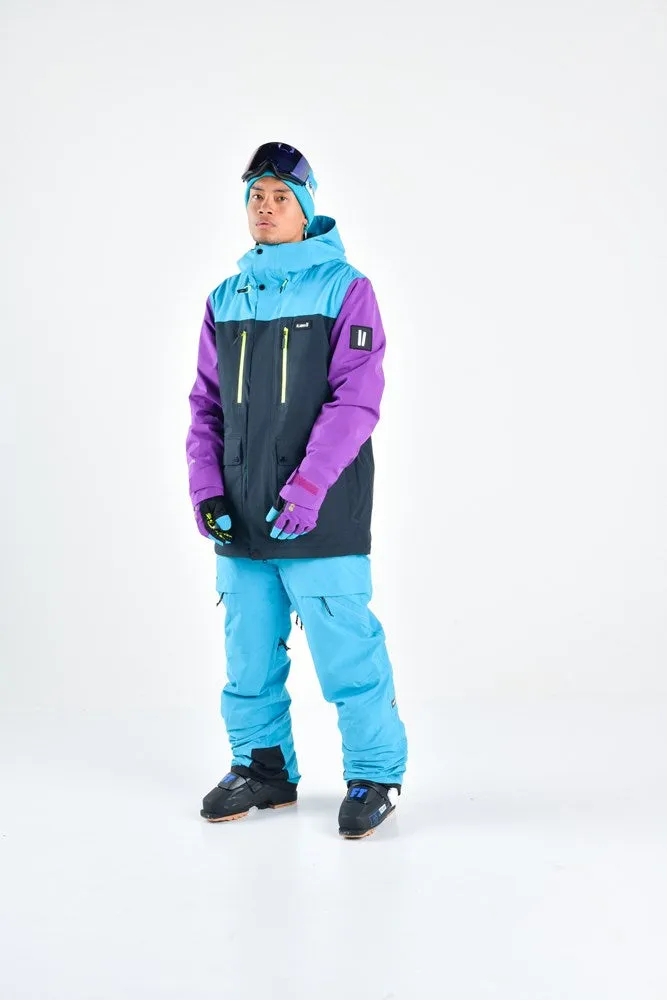 PLANKS Good Times Insulated Men's Snow Jacket Petrol Blue