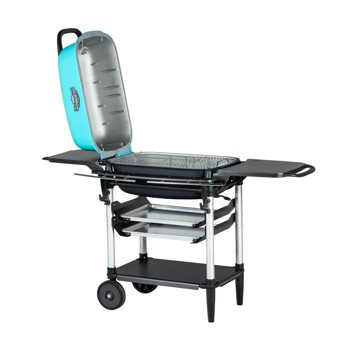 Portable Kitchens: PK Original Grill & Smoker, PK Franklin Special Edition , Teal/Coal