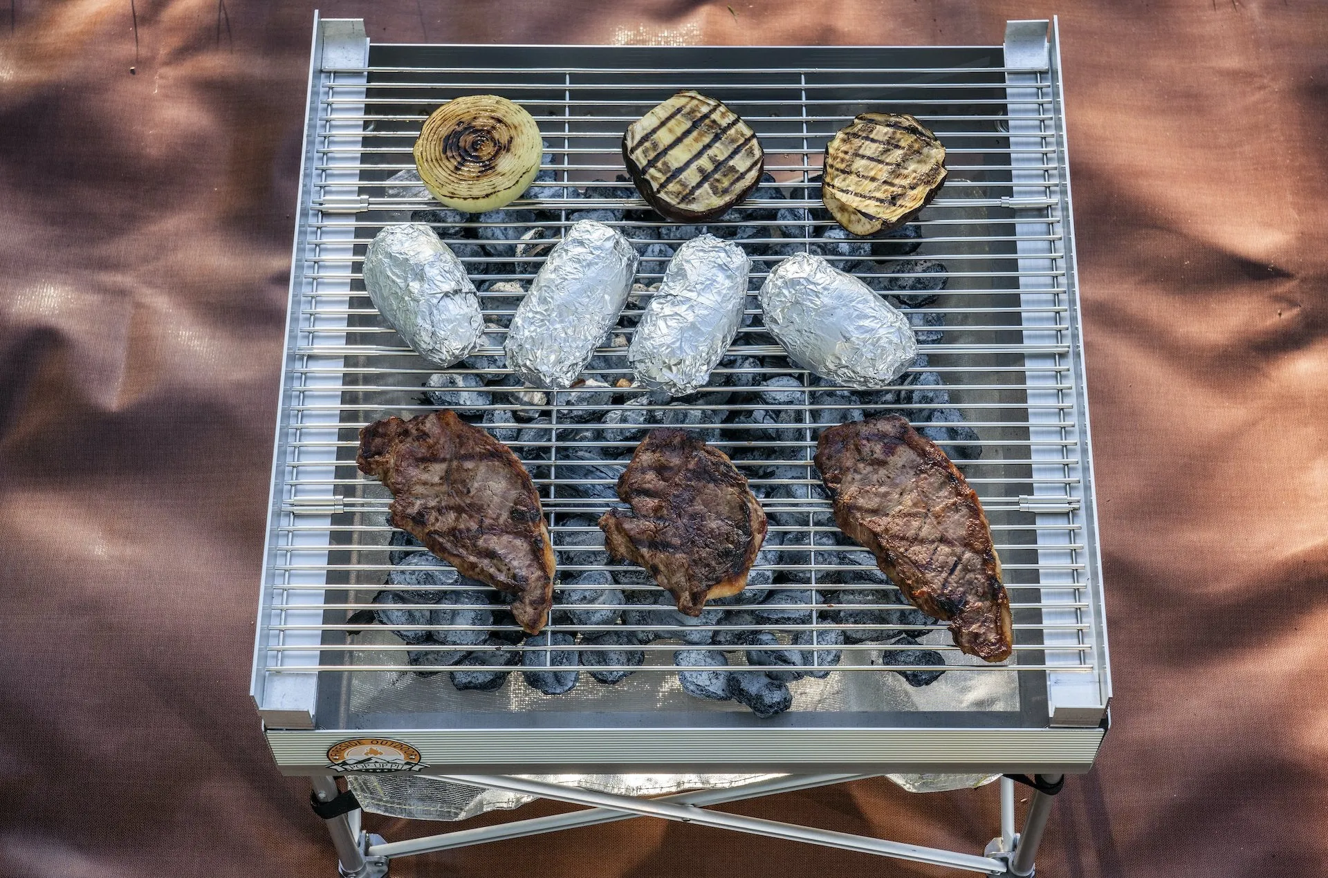 Quad-Fold Grill Grate for Fireside Pop-up Pit