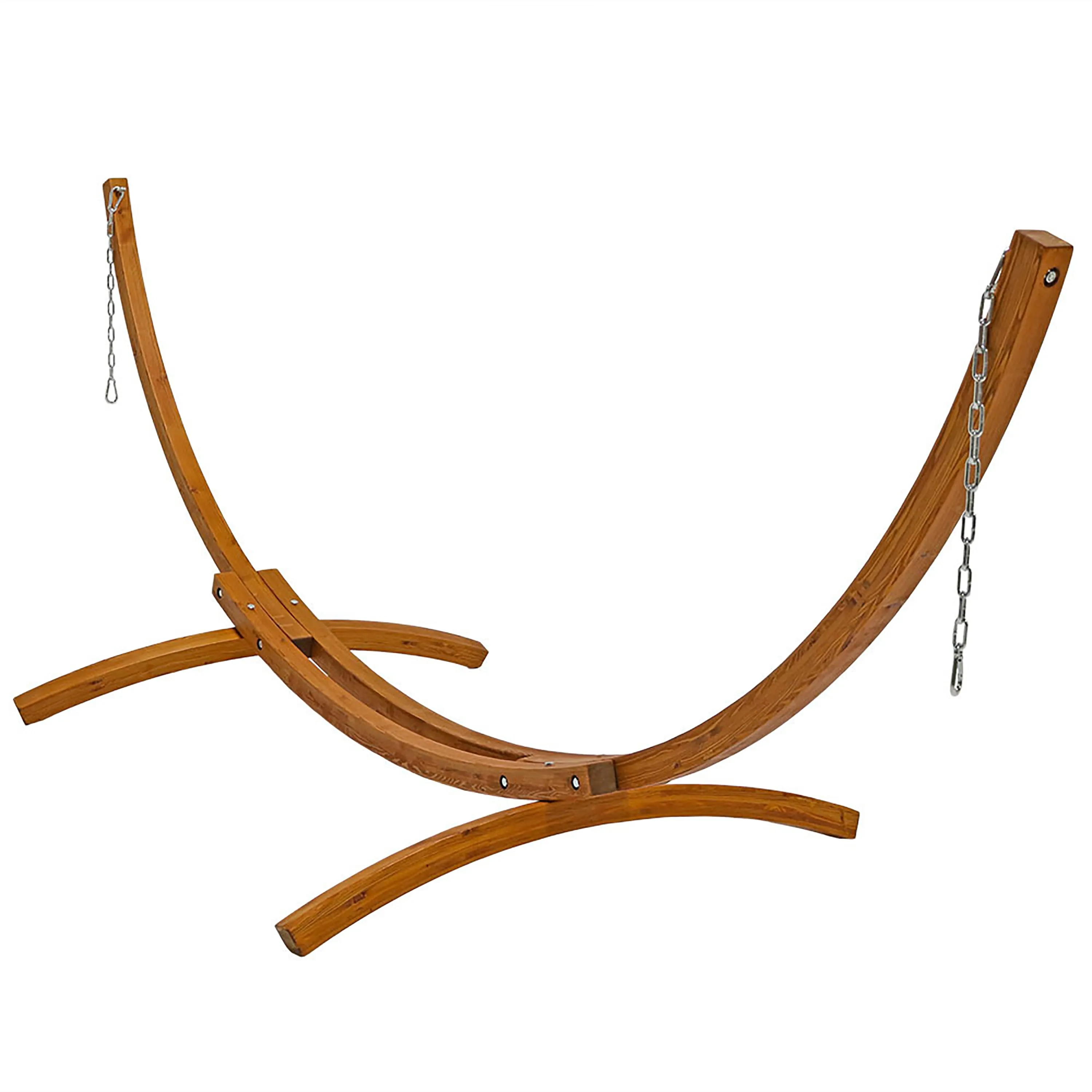 Sunnydaze Solid Wooden Curved Arc Hammock Stand