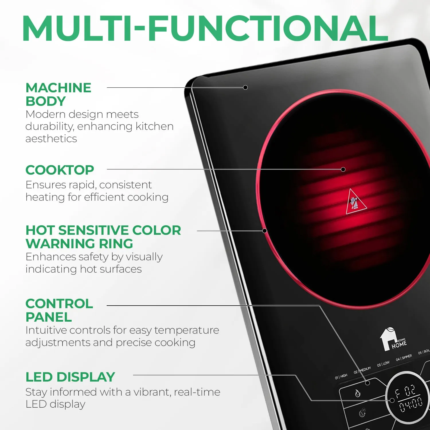 Superconductor Portable Cooktop