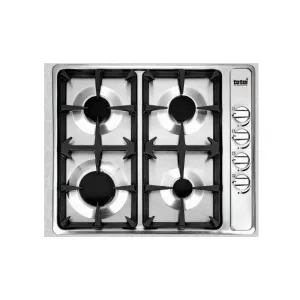 Totai 4 Burner Gas Hob 60cm With Cast Iron Grids 26/TOTG4502CB