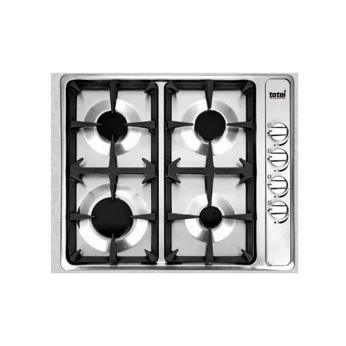 Totai 4 Burner Gas Hob 60cm With Cast Iron Grids 26/TOTG4502CB