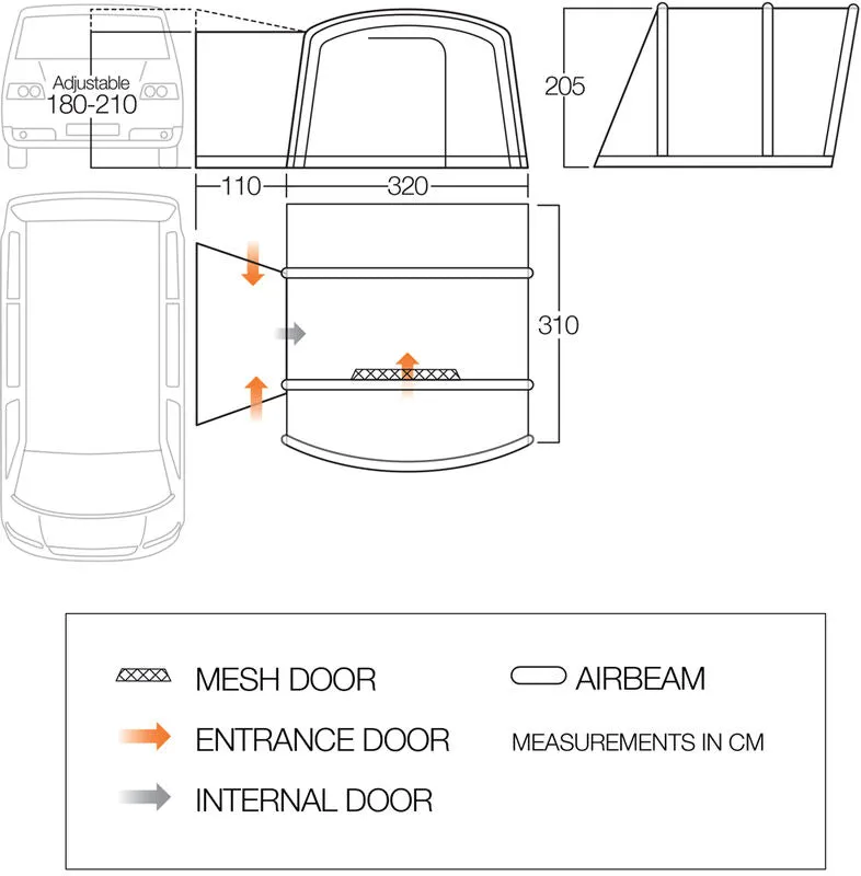 Vango Cove III Low Air Drive Away Awning