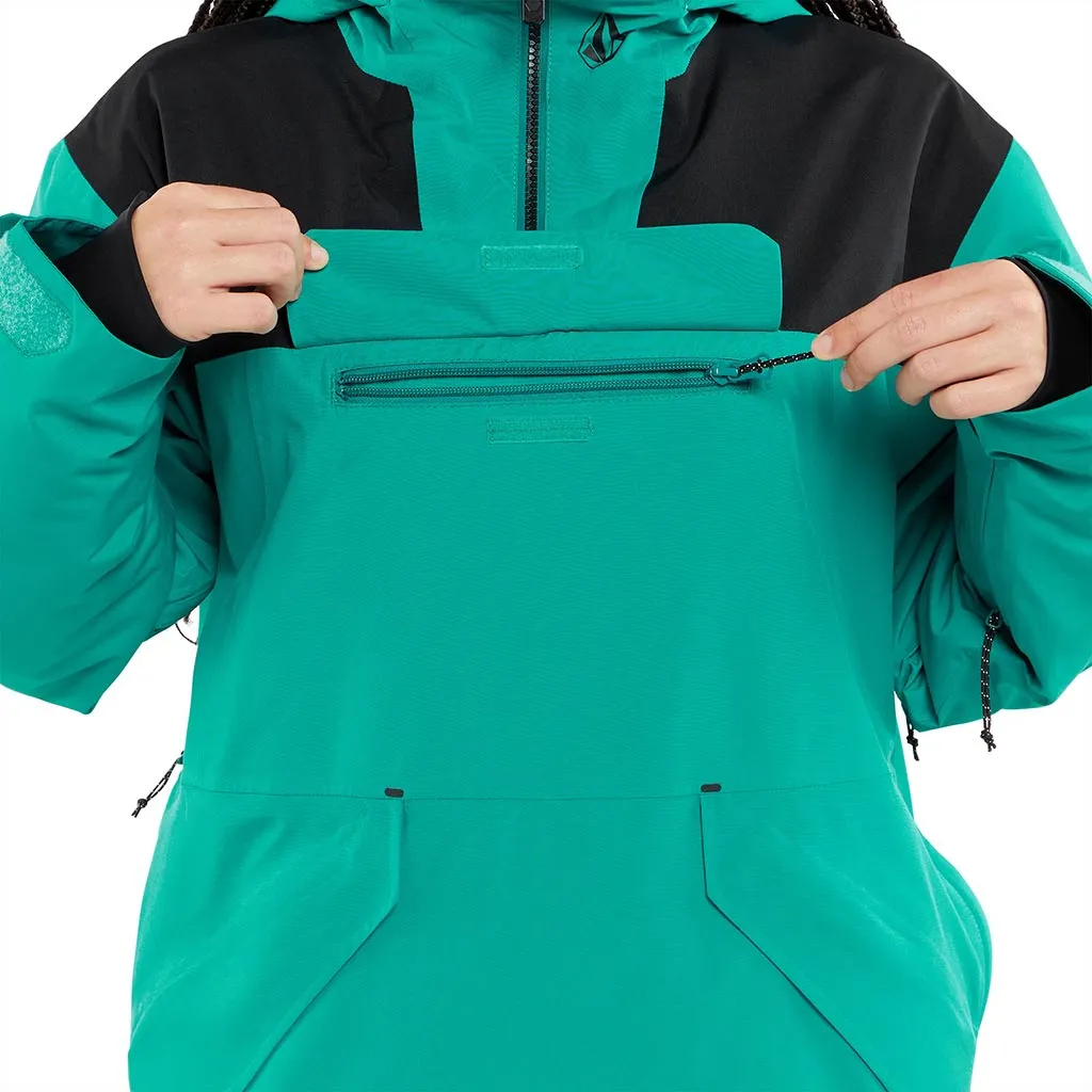 Volcom 2024 Womens Fern Insulated Gore-Tex Pullover - Vibrant Green