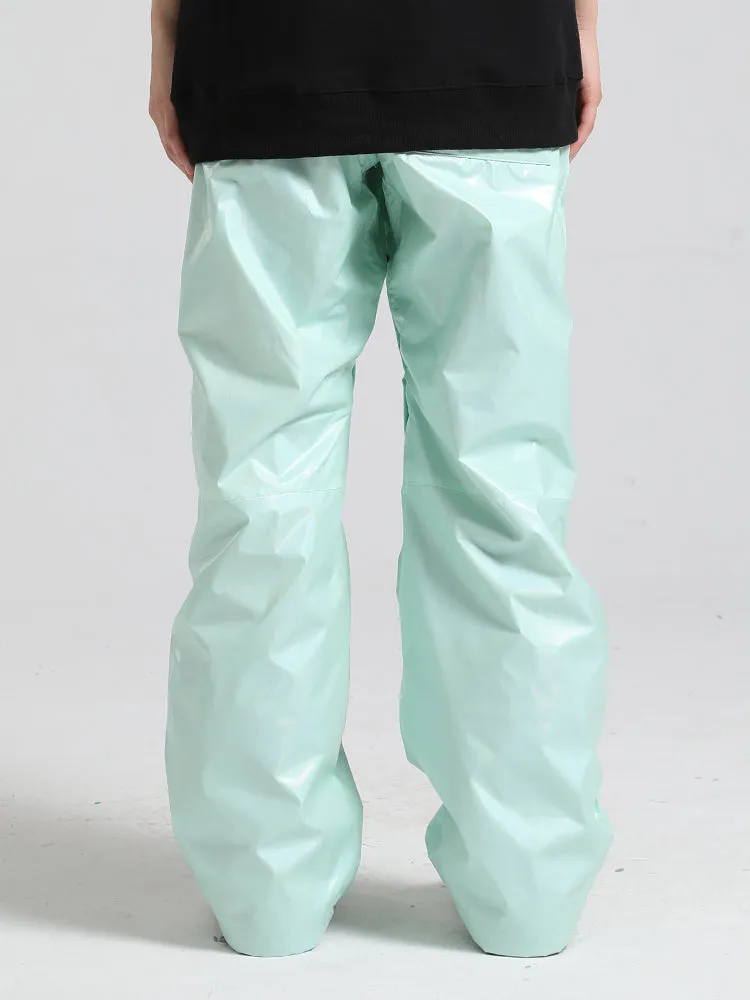 Women's Green Dazzling Ski Pants