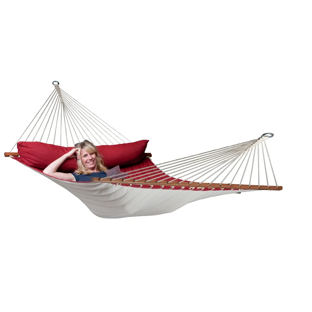 Wooden Hammock Stand and King Spreader Bar Hammock