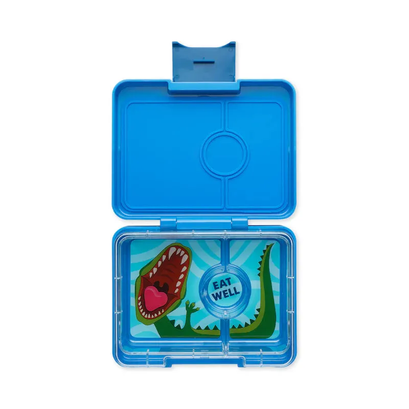 Yumbox Snack Box - Surf Blue - Dinosaur